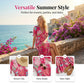🌺Summer Hot Sale 60% OFF💐💃V-neck Floral Loose Maxi Dress