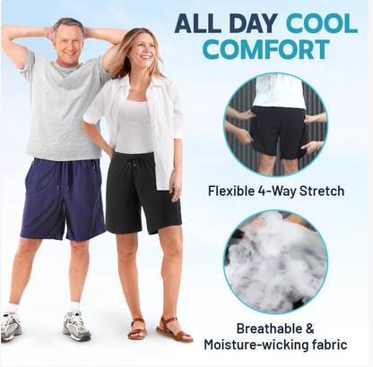 ⏳Last Week Special Price Only￡9.99 🩳✨Unisex Ice Silk Quick Drying Stretch Shorts