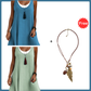 ⏰LAST DAY SALE ONLY ￡13.99!!💃Women's Casual Loose Sleeveless Fake Two Piece Tank Dress
