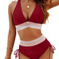 ⏳Last Day Promotion 60% OFF⛱️2026 High Waisted Tummy Control Color Block Bikini Sets