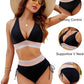 ⏳Last Day Promotion 60% OFF⛱️2026 High Waisted Tummy Control Color Block Bikini Sets