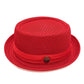 Summer Breathable Mesh Pork Pie Hat