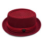 Summer Breathable Mesh Pork Pie Hat