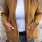 🔥HOT SALE - Round Neck Zipper Knitted Jacket