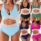 ⏳Last Day Promotion 60% OFF⛱️2026 High Waisted Tummy Control Color Block Bikini Sets