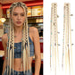 🔥🆕 2026 Boho Dreadlock Clip-In Hair Extensions 🌿 – 20" Braided Hair with Beads & Charms(✨2Pcs)