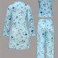 🌸✨Comfy 3-Piece Pajama Set – Robe, Camisole & Long Pants
