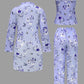 🌸✨Comfy 3-Piece Pajama Set – Robe, Camisole & Long Pants