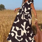 🌷Last Day Promotion 49% OFF - 👗V-Neck Floral A-line Maxi Print Dress