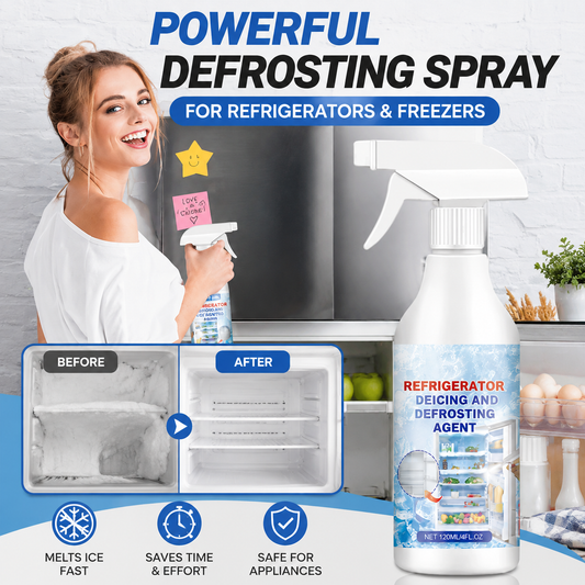 Fridge & Freezer Defrost Spray for Quick and Easy Ice Removal