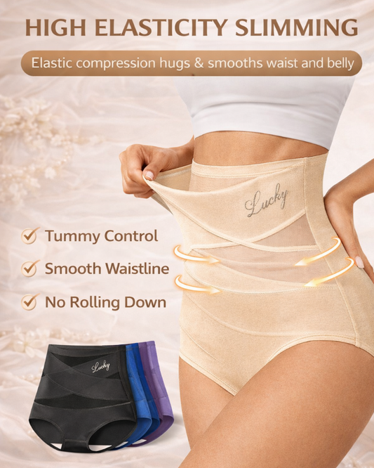 ✨Last Day-Buy 1 Get 3 Packs✨Plus-SizeTummy Control Seamless Shaping Lucky Panties