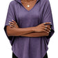 Women's Plus Size  Cotton Solid Hooded T-Shirt