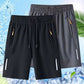💎 -49% ON MEN'S ELASTIC SUMMER SHORTS! 💎 Breathable, Zippered Pockets & Stretch Fit🩳❄️