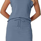 Modern Sleeveless Top and Drawstring Skirt Outfit Set
