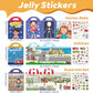 🧠📚Reusable Jelly Sticker Book for Toddlers 2-5, Portable Silicone Quiet Activity Travel Toy🎨