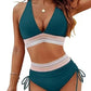 ⏳Last Day Promotion 60% OFF⛱️2026 High Waisted Tummy Control Color Block Bikini Sets