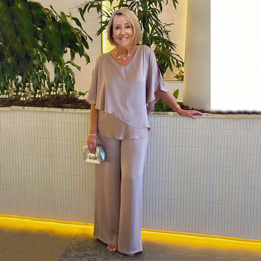 🔥Hot Sale 50% OFF💃Plus Size Double Layer 2-Piece Set