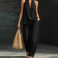Women's Casual Halter Top & Wide-Leg Pants Set