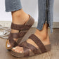 👡 50% OFF NOW! 🔥 Women's Criss-Cross Woven Strap Wedge Sandals – Comfortable, Stylish & Perfect for Summer Days ☀️