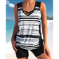 🔥Summer Sale 50% OFF+ FREE Gift🎁Women's Printed Tankini Swimsuit – 2-Piece Tummy Control Set 🌸