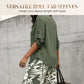 📢📢50% OFF !! ⏰Women's V-Neck Blouse & Wide-Leg Trousers Set with Printed Co-Ord Style