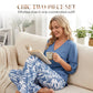 📢📢50% OFF !! ⏰Women's V-Neck Blouse & Wide-Leg Trousers Set with Printed Co-Ord Style
