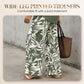📢📢50% OFF !! ⏰Women's V-Neck Blouse & Wide-Leg Trousers Set with Printed Co-Ord Style