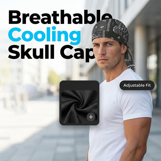 Unisex Breathable Skull Cap with Adjustable Ties