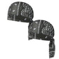 Unisex Breathable Skull Cap with Adjustable Ties