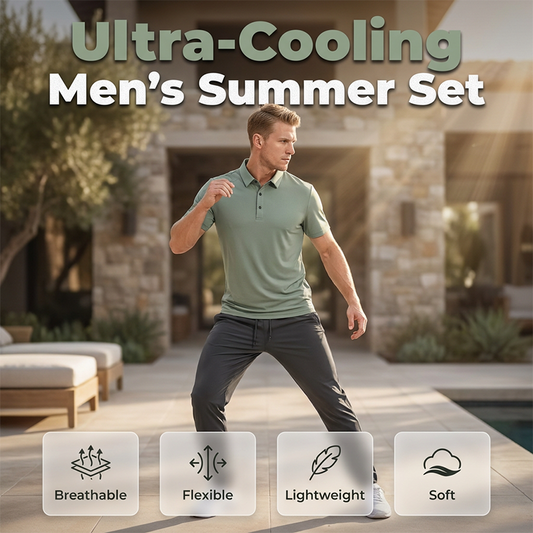 Men's Summer Breathable Short-Sleeve Set