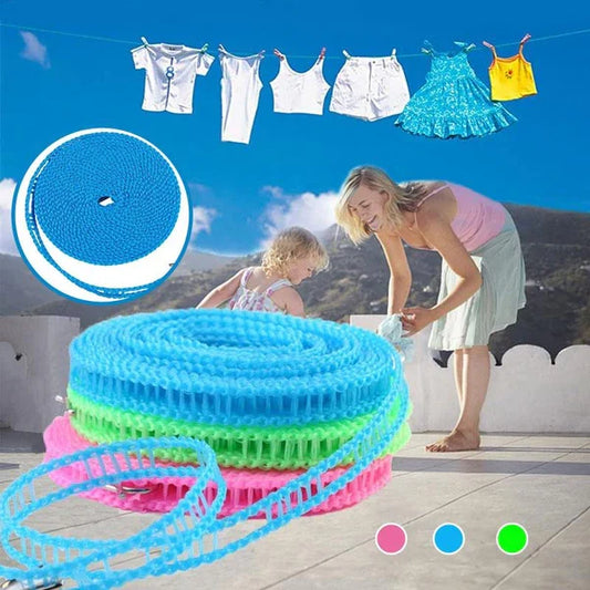 3PCS Windproof Portable Clothesline
