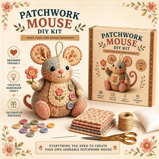 🎁Hot sale🧵Handcrafted Vintage Mouse Plush Sewing Kit