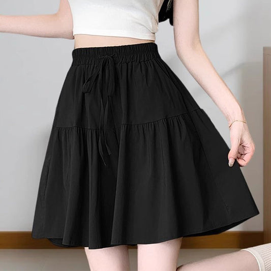 📢📢40% OFF !! ⏰Women High Waist Skirt Pants Wide Leg Ruffle Culottes