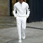 Men's Quarter Zip Pullover & Sweatpants Set