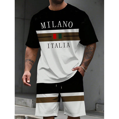 👕 60% OFF NOW! 🎨 Men's Printed T-Shirt & Shorts Set – Soft & breathable – Perfect for summer, beach or casual days – easy matching style 🌊✨