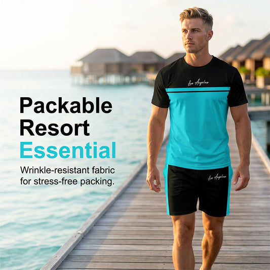 Stylish Activewear Men's Two-Piece Set