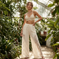 Women's Flowing Lace Pants With Drawstring