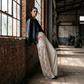 Women's Flowing Lace Pants With Drawstring