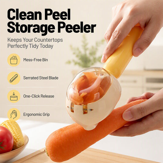 Multifunctional Potato & Vegetable Peeler with Storage Container
